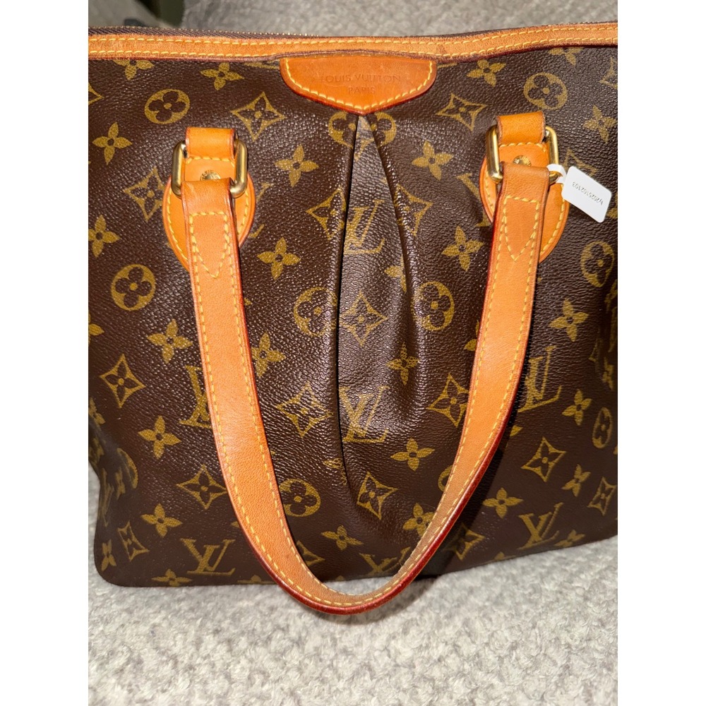 Louis Vuitton Palermo PM Monogram Canvas Handbag Brown Tote M40145 - Picture 3 of 16